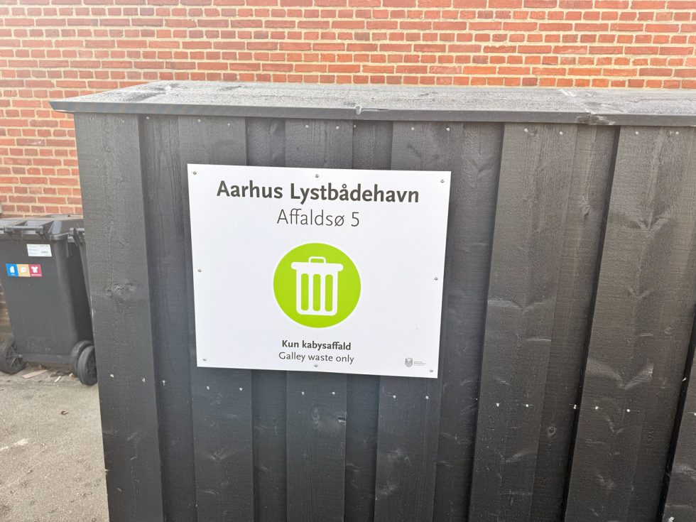 Skilt / En del af Aarhus Lystbådehavns wayfinding